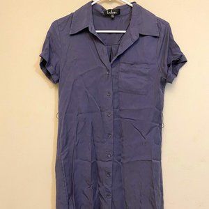 Lulus Periwinkle Shirt Dress